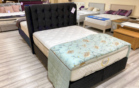 Beds, bedroom furniture, upholstered beds and headboards, bedframes, mattresses, pocket spring and memory foam